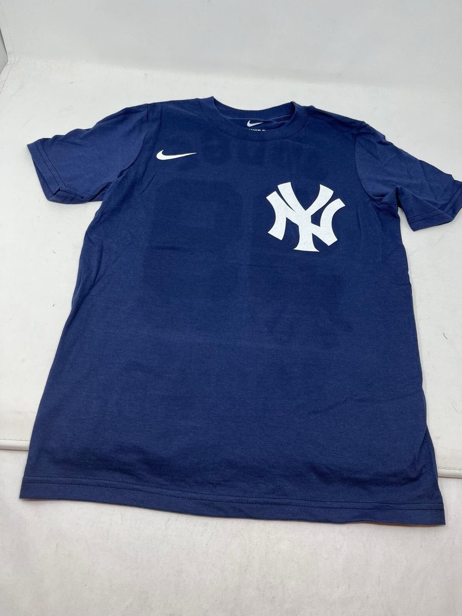 New York Yankees Blue Nike Tee Aaron Judge #99 Youth Small