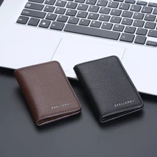 Men's Leather Small Wallet Foldable Purse Credit Card Holder Pocket Purse Gift