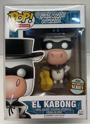 Funko Pop! Quick Draw McGraw (El Kabong #167) Specialty Series. In Protector!