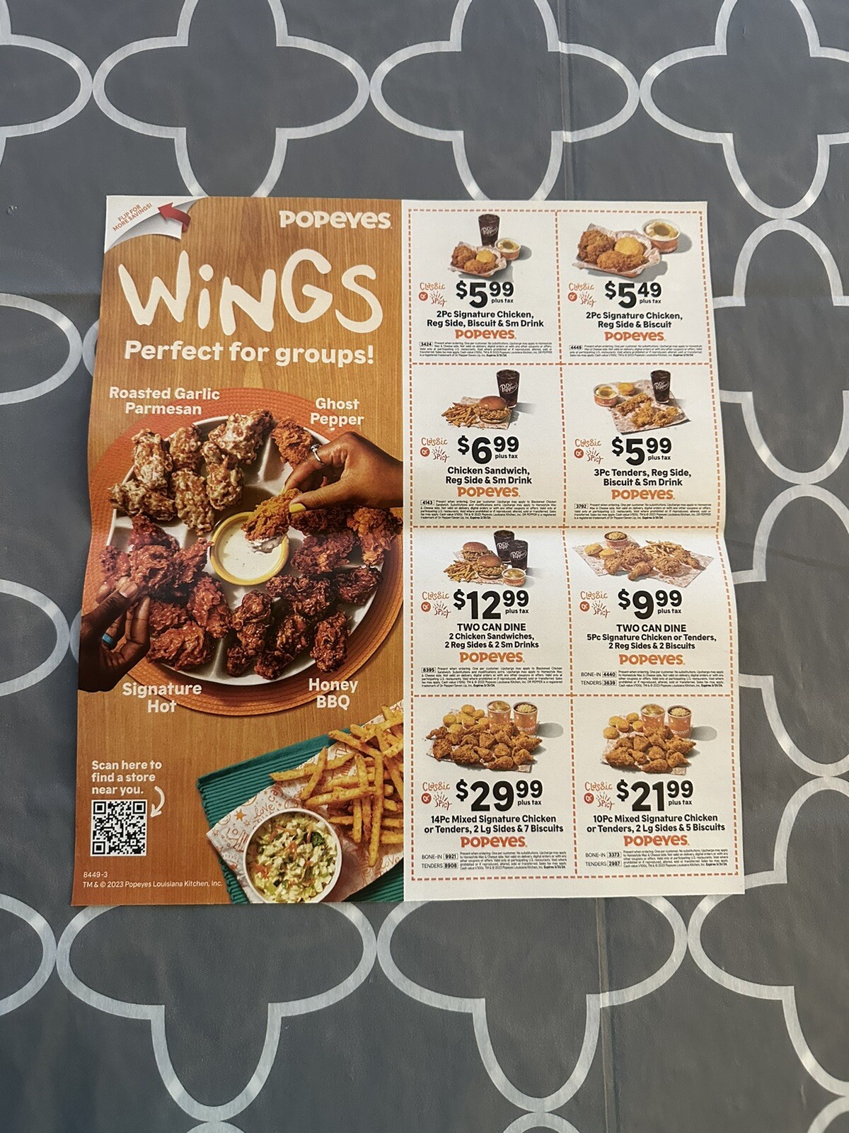 POPEYE'S COUPONS 3 SHEETS EXPIRES 3/31/24 eBay