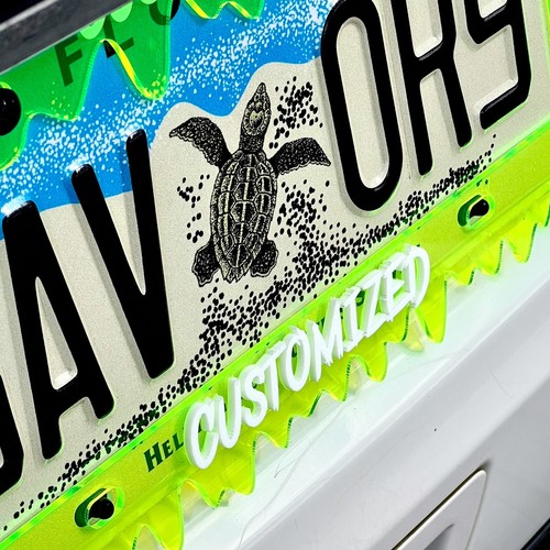 Slime CUSTOM License Plate Frame MULTI COLOR - Foto 6 di 13