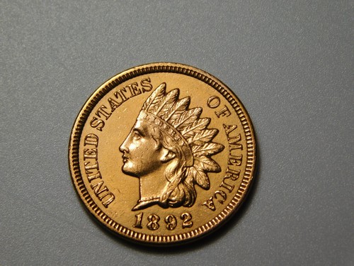 OLD US COINS 1892 INDIAN HEAD CENT PENNY - Picture 2 of 7