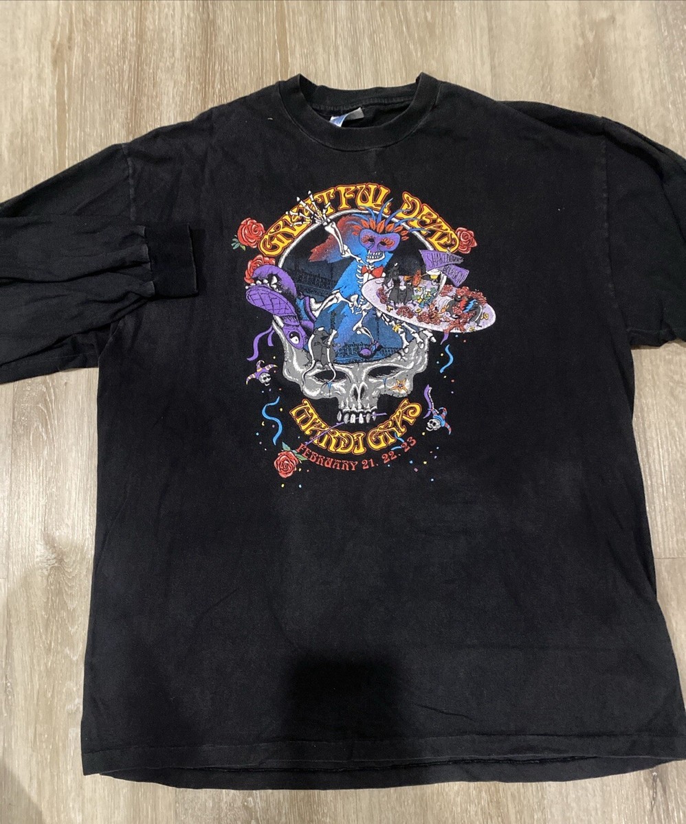 Grateful Dead Mardi Gras Long Sleeve Graphic Tee | eBay