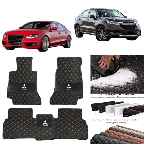 For Mitsubishi All Series Custom Car Floor Mats Waterproof Liners Carpets Rugs - Imagen 7 de 23