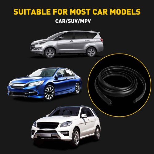 Car Door Edge Trim Lock Guard Moulding Rubber Strip Seal Protector Decor 10ft US - Picture 9 of 16