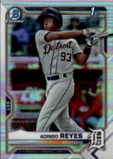 2021 Bowman Adinso Reyes #BCP-21 Chrome Prospects Refractor Detroit Tigers 13I