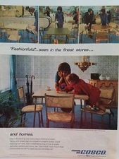 1967 Cosco metal household furniture table chairs vintage ad