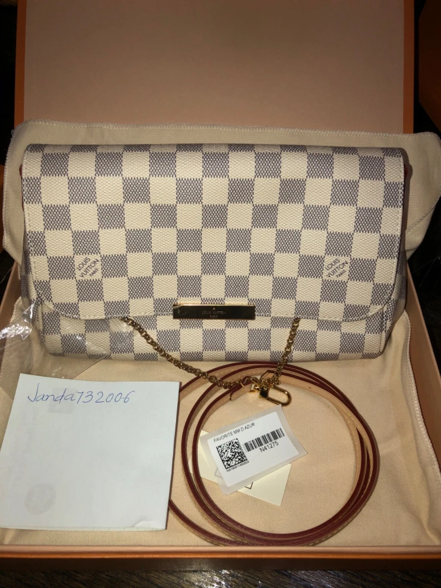 Louis Vuitton Favorite Damier Ebene MM Red Lining electricmallcomng #32 Louis Vuitton Favorite Damier Ebene MM Red Lining electricmallcomng