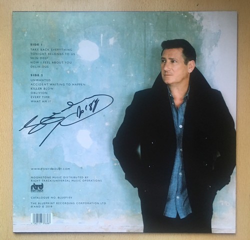 Tony Hadley Spandau Ballet Talking To The Moon VINYL LP ALBUM SIGNED NEW - Foto 1 di 2