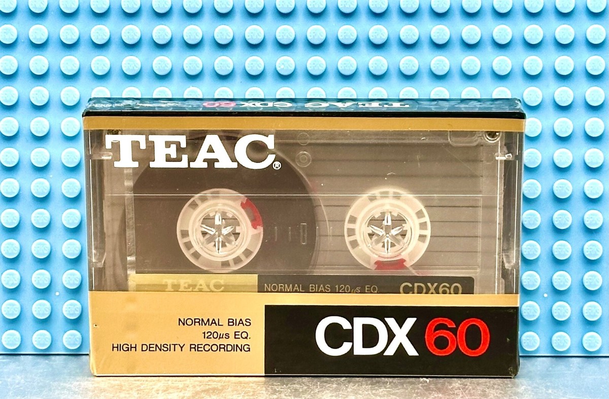 TEAC CDX 60 TYPE I 1990 BLANK CASSETTE TAPE (1) (SEALED) | eBay