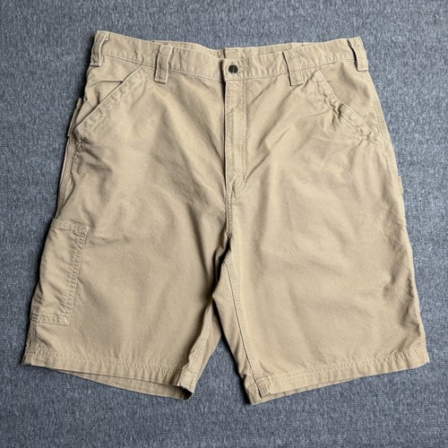 Carhartt Cargo Shorts Men’s 38 Tan Loose Fit Canvas Utility Work Skate B147