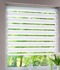 Klemmfix Doppelrollo Duo Rollo weiß Klemmrollo ab 40 cm