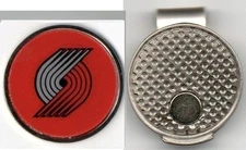 Portland Trail Blazers 1" Golf Ball Marker with Hat Clip NBA Licensed