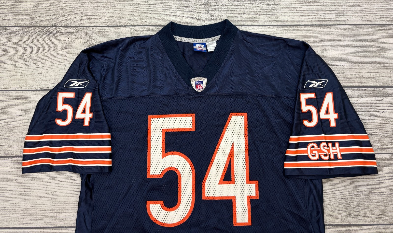 BRIAN URLACHER #54 CHICAGO BEARS Mens SZ Large Reebok On Field NFL Jersey VTG thumbnail 3