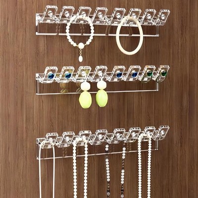 3Pcs Self-Adhesive Necklace Organizer, Space-Saving Multi-Functional Organizer