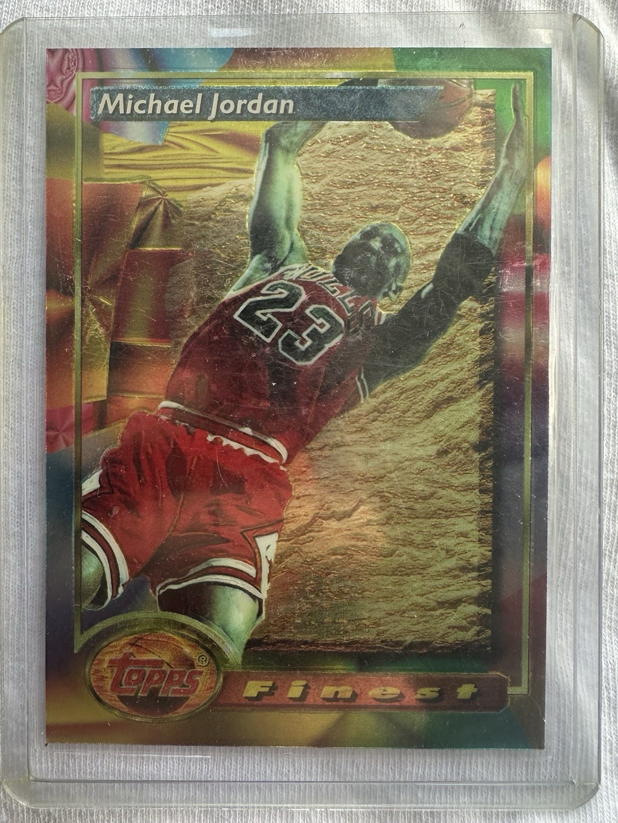 Topps 1993-94 Finest Finest Moment Insert Michael Jordan Chicago Bulls #1