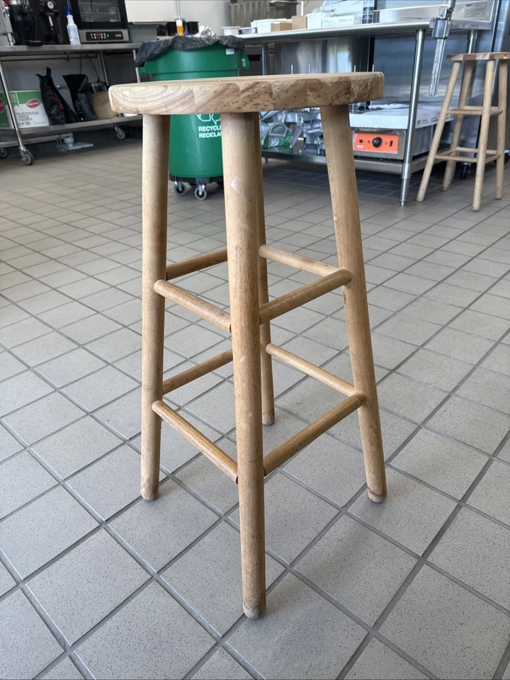 Pair of Vintage 1930s Wooden Oak Wood Slat Back & Seat Folding Chairs Chair 1930 - Image 3 of 3