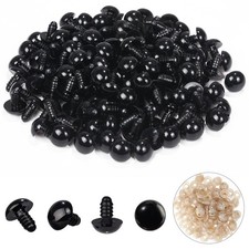 Vanblue 260Pcs 14Mm Safety Eyes for Amigurumi with Washers Black Safety Eyes for