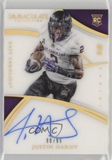 2015 Panini Immaculate Collegiate Rookie Numbers 88/99 Justin Hardy Auto 9pp