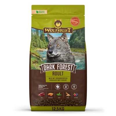 4260603784608 WOLFSBLUT Dark Forest Venison with sweet potatoes - trockenfutter 