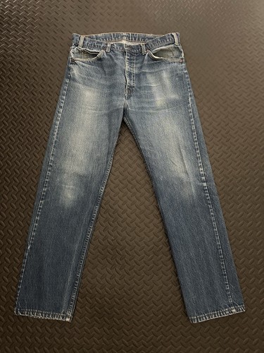 Vintage Levis 505 0217 Denim Jeans Orage Tab 36 x 31 Medium Wash Late 70's