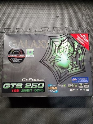 Galaxy Nvidia GeForce GTS250 1GB DDR3 256Bit Graphics Card Tested With Box!