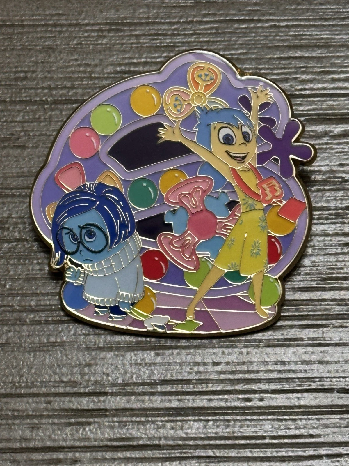Disney Inside Out Joy Sadness ShanghaI Disney Mystery Pin