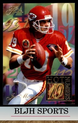 1994 Ultra #8 Joe Montana Kansas City Chiefs Hot Numbers (4A0)
