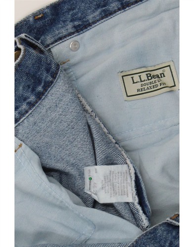 L.L.BEAN Mens Relaxed Fit Straight Jeans W42 L29 Blue Cotton AP08 - Picture 3 of 3