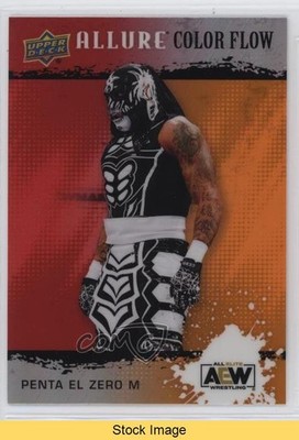2022 Upper Deck Allure AEW Color Flow Red Orange Penta El Zero M #R-6 READ 0b3