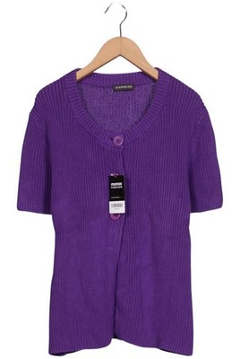 Repeat Strickjacke Damen Cardigan Jacke Gr. 42 Baumwolle Lila #e20v409