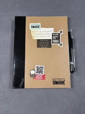 K  Company Smash Book Journal Scrapbook Black Brown With Pen Memory Book