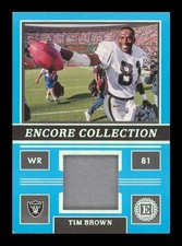 2022 Encased: #EC-7 Tim Brown Blue Encore Collection Relic /50 NR-MINT