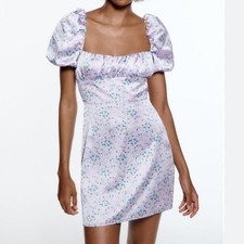 Zara lavender lace up back mini NWT