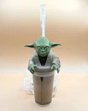 Star Wars YODA 1999 KFC, Taco Bell & Pizza Hut Promotion Topper Cup w/Cup+Straw
