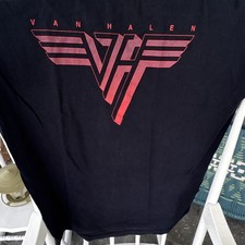 Van Halen Black Graphic T-Shirt 2XL 100% Cotton Music Rock & Pop Tee