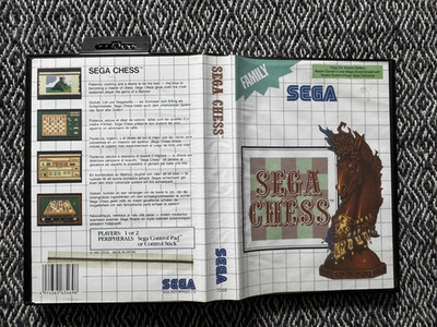 Master System Sega Chess Game Boxed & Manual Sega PAL (Works in US)