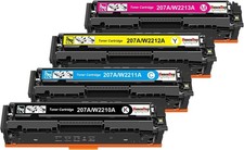   4x Toner Cartridge 206A HP LaserJet Pro M283fdw M283fdn M283cdw M282nw M282nw
