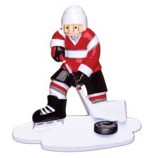 Sport Hockey Player Personalized Christmas Tree Ornament