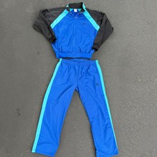 Vintage Puma Tracksuit Set Mens Large Blue Black Full Zip Jacket Pants Malaysia