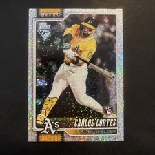 2026 Topps Series 1 Celebration Carlos Cortes #249 RC Confetti Foil - Athletics 