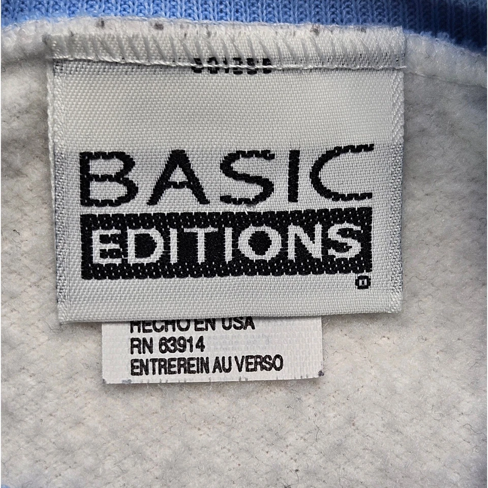 基本版 XL 复古运动衫猫鸟屋图形圆领奶奶核心 — 第 3/4 张图片