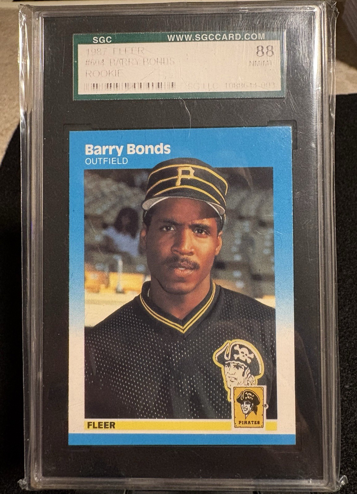 1987 Fleer - Barry Bonds #604 Rookie SGC 8