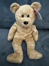 Vintage TY Beanie Baby Cashew The Bear 2000 Brown Bear Plush Toy Doll
