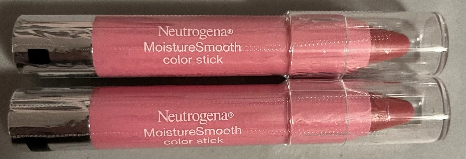 2 PACK Neutrogena Color Stick, Pink Grapefruit #140, 0.011 oz NEW SEALED
