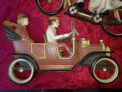 Homco 1975 Bicycle Car and Horse and Buggy Wall Decor USA - Picture 4 of 5