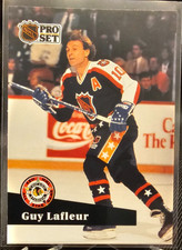 1991-92 Pro Set French Guy Lafleur #317 Quebec Nordiques