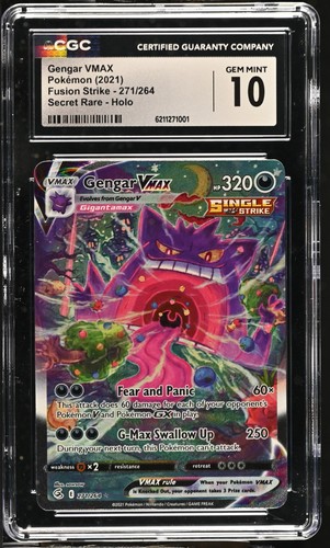 Gengar VMAX graded CGC 10 for sale on eBay