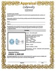GENUINE 8.76 Cts AQUAMARINE STUDS EARRINGS 14K WHITE GOLD - Free Appraisal - NWT — photo 8