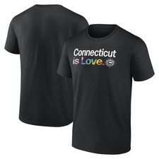 Men's  Black Connecticut Sun City Pride T-Shirt